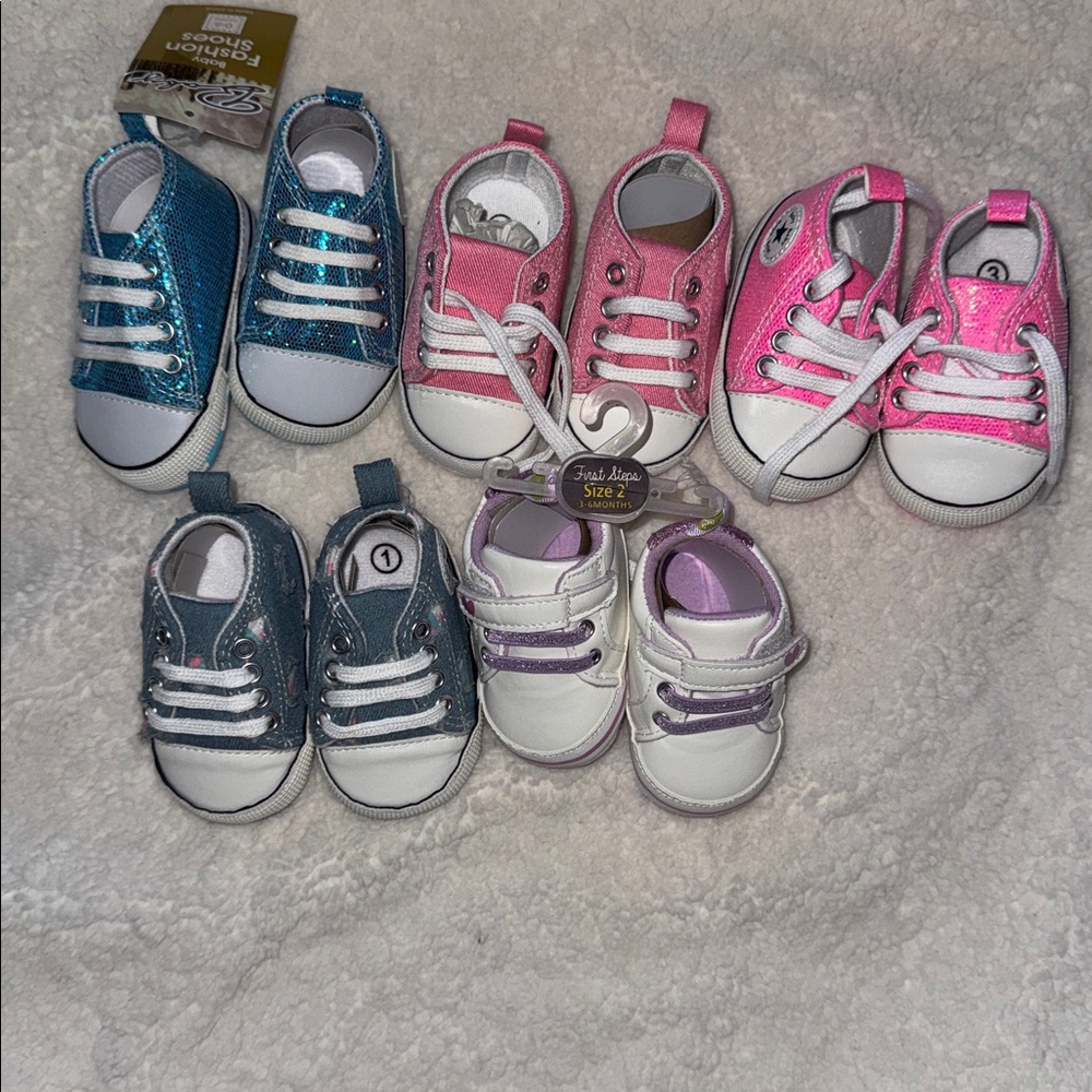 Baby Shoes - 5 pairs - All New